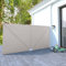 Toldo Lateral Plegable terraza Color Crema 400x200 cm Paraguas y Sombra