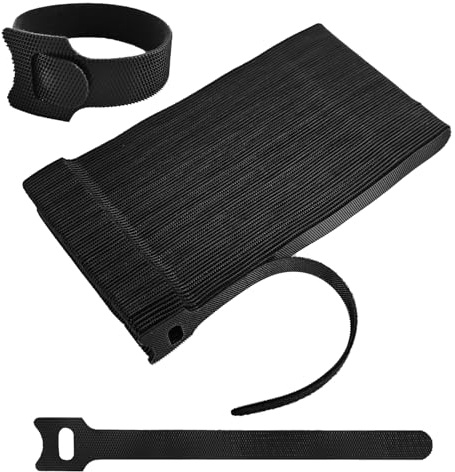 62 PCS Reusable Cable Ties, Adjustable Cable Organizer, Hook-Loop Cable Management - 6 Inch
