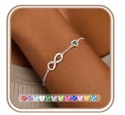 FUNEIA Armband Damen Silber 925 Zirkonia Unendlichkeit Herz Armkette Verstellbare Wasserfest Geburtstag Armbänder Muttertag Jahrestag Armbander Schmuck Weihnachten Geschenk für Frauen Freundin Mama