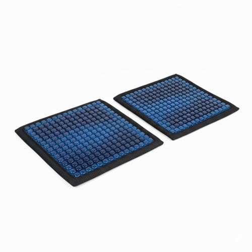 HAC24 2X Gel Sitz- Rückenkissen Kühlend 38,5 cm x 32,5 cm 240 Noppen Auto Stuhl Rollstuhl Polster Gelkissen Sitzkissen