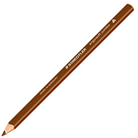 ergo soft® jumbo Farbstift - 4 mm, van-Dyke-braun