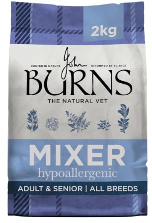 Burns Hypoallergenic Mixer – Dry Dog Food – Adult & Senior –2kg – Complementary Food - Made with Natural Ingredients