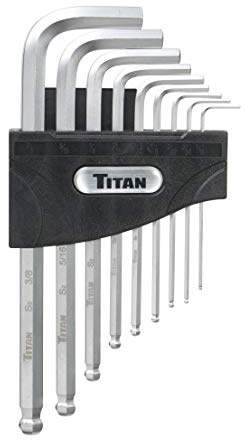 Titan 12735 9 Piece SAE Detent Ball Hex Key Set