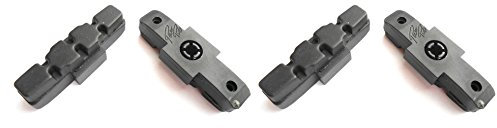 4 x Bremsgummi Bremsschuh Bremsbelag schwarz für Magura hydraulische Felgenbremse HS-11 HS-33
