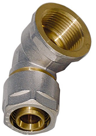 WIROFLEX | Winkel inklusive Adapter | Klemmring | Komplettlösung | Schraubsystem | Fitting 26 mm x R1 IG