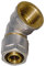 WIROFLEX | Winkel inklusive Adapter | Klemmring | Komplettlösung | Schraubsystem | Fitting 26 mm x R1 IG