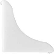 DQ-PP 1x WINKELLEISTE ENDSTÜCK | Weiss glänzend | 13 x 13mm | PVC | Küchenleiste Arbeitsplatte Abschlussleiste Küchenabschlussleiste Wandabschlussleiste Tischplattenleisten
