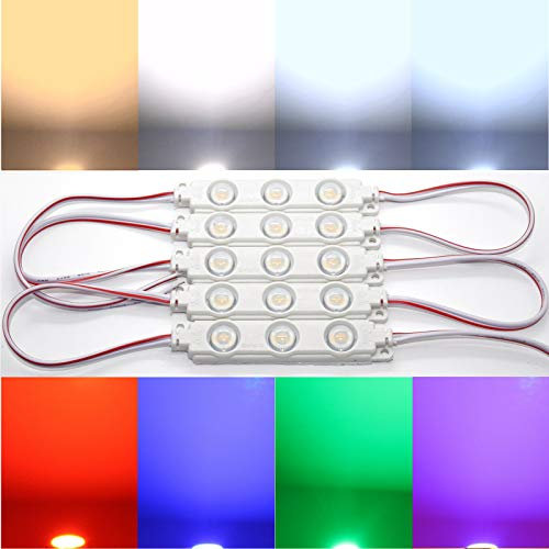 LED-Mafia 50x Injektion Module Modul 1,5W SMD LED Chip IP 65 Beleuchtung Werbetechnik Schaukästen (Pink)