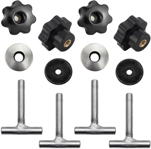 Twowinds - Befestigungsschrauben Rastschiene Multiflexboard Ladungssicherung T5 T6 Transporter (Vier Sets)