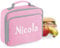 Nametape Express - Insulated Lunch Cooler Bag Printed with Name - Great for School or Work (Pink)