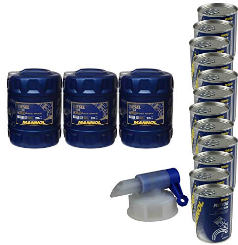 60L Motoröl MANNOL SAE 10W-40 DIESEL EXTRA 12xMotor Doctor