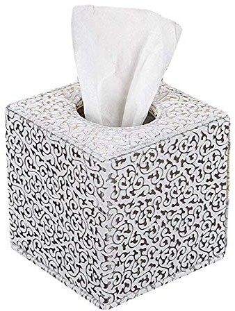 Omenluck 1 Stück Taschentuchbox Würfel Papierspender Serviettenhalter Auto Hotel für Gästehäuser dekorativ