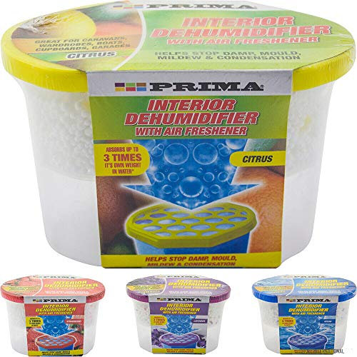 Scented Dehumidifier 500ml Pack of 6 - Condensation Remover Absorber Mildew Dehumidifiers | For Damp, Mould, Moisture in Home, Kitchen, Bedroom, Wardrobe, Office, Caravan, Garage, Bathroom & Basement