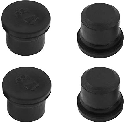 Heyiarbeit SPR-178 Rubber Stopper 17.8mm Dia Seal Hole Insert Stopper for Cable Gland Hole Black Tone 5 PCS