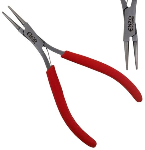 ENZO ENGLAND Micro Round Nose Pliers for Wire Looping and Bending Ultra Tapered Jaws Craft Jewellery Jewelry Making Hand Tools