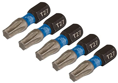 Draper 05495 TX-Star Impact Screwdriver Bits, T27 x 25mm (Pack of 5)