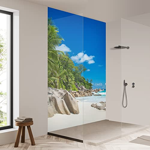 yourplate Duschrückwände mit individueller Größe (1 Rückwand – Premium Nano Glanz – bsso03) – Duschrückwand Alu mit Feuchtigkeitsschutz – Rückwand Dusche zur einfachen Montage