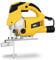 MSW MSW-JS750MAX Stichsäge 750 W 800-3000 U/min Gehrung: 0-45° Hub: 18 mm Pendelhubstichsäge Pendelhubsäge Handstichsäge