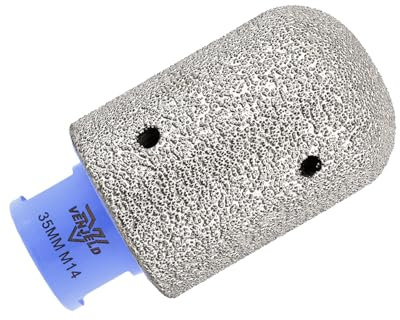 VENJELD Fresa de Diamante 35mm Broca de Fresado para Baldosas con Rosca M14 para Agrandar dar Forma y Esmerilar Agujeros en Cerámica Porcelana Azulejos Mármol Granito Encimera