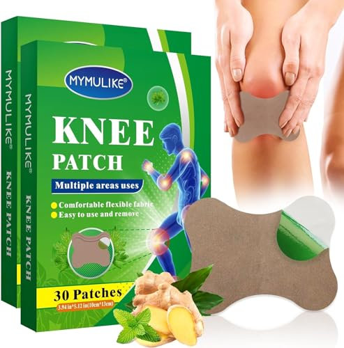 MYMULIKE 60 Stück Pain Relief Patch, Wärmepflaster, Wermut-Schmerzlinderungspflaster für Knie, Rücken, Nacken, Schulterentzündungen und Muskelkater
