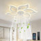 YOLEDY Lampada Ventilatore da Soffitto, Intelligente Pale da Soffitto con Luce e Telecomando, Forma a Fiore, Dimmerabile, Reversibile 6 Velocità, Motore DC con Timer, Bianco