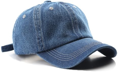 YAMEE Baseball Cap Damen Denim,Basecap Damen Sonnenschutz,Sonnencap Damen Atmungsaktiven,Sommermütze Damen Einstellbare,Sonnenhut Damen Outdoor,Sportmütze Unisex für Strand,Park,Camping, Wandern