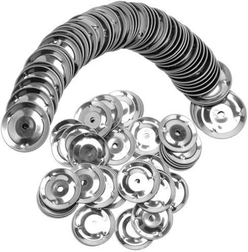 ifundom 50 anillos de platillo Ching para instrumentos de percusión, reemplazos de aro de tambor de acero inoxidable, ideales para practicar y grabar