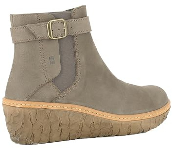 El Naturalista Damen Ankle Boots Yggdrasil, Frauen Stiefeletten,flach,Stiefel,Bootee,Booties,halbstiefel,Kurzstiefel,Black-Plume,39 EU / 6 UK