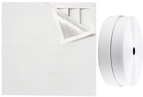Attic Door Insulation Cover 129x95cm Attic Fan Cover with 5m Sticker Seal Attic Vent Insulation Cover for Winter Summer