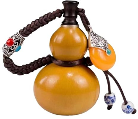 Bottiglia di zucca da vino, bottiglia d'acqua in stile zucca, Bottiglia di chiusura piccola zucca, Bottiglia sigillata portatile con pendente in corda intrecciata, bottiglia di grande capacità per con