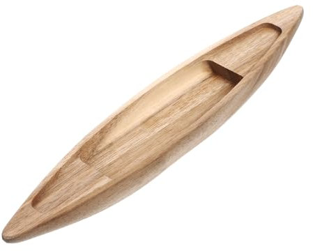 HAWILLOSCH Kanu Boot Schüssel Ästhetisch Utensilienablage Eukalyptus Künstliche Blätter Kreuzfahrtschiff Spielzeug Bausatz Modell Groß Wohnaccessoires Tank Baum Mini Holz