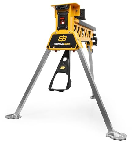 STRONGBOLD S1 Morsa Mobile Professionale - Banco da Lavoro e Cavalletto di Serraggio Pieghevole | Morsa da Banco Portatile con Forza 10kN | Supporto per Falegnameria e Officina Fai-da-te