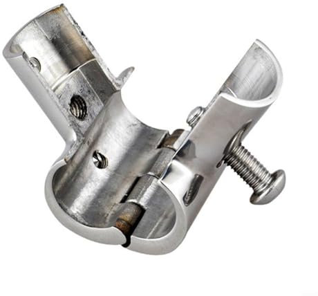 T Tube Fitting, 316 Stainless Steel Marine Handrail 90° Joint Connector Yacht Fasteners 22/25MM Boat Deck Hardware, T Tee Tube Pipe Connector