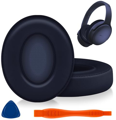 Professional Replacement Ear Pads for Beats Solo 2 & Solo 3 Wireless On-Ear Headphones,Solo2 Solo3 Ear Pads with Memory Foam Soft Protein Leather, Added Thickness-Dark Blue