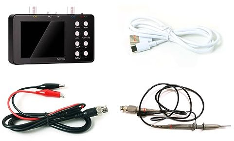 Fuhjythy SCO2 Dual Channel Digital Oscilloscope 50M Sampling Rate 10Mhz Analog Bandwidth One Key AUTO Anti Burning Black Set 2