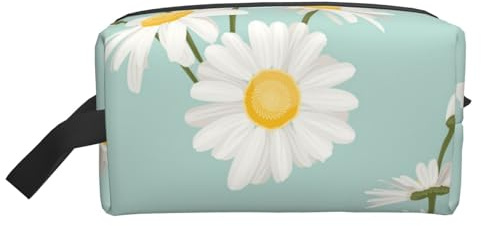 Kosmetik-Organizer mit Daisy Lush Flower Floral, große Kapazität, Reise-Make-up-Tasche für Damen