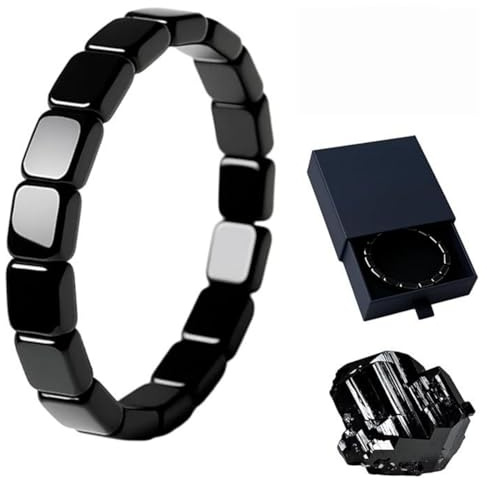 bergxperten Hämatit-Armband,Magnetarmband, für Männer und Frauen geeignet, unterstützt den Energieausgleich, die Meditation, das Training und den Alltag