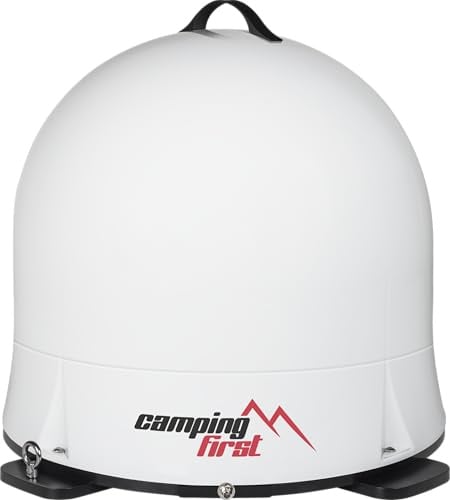 Camping First Satmex Dome – Antena satélite móvil automática – Blanco