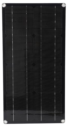 Eminchu Kit de Chargeur de Panneau Solaire, Panneau Solaire Haute efficacité 100 W, Kit de avec Contrôleur MPPT, Idéal pour Camping-car, Bateau, Caravane et Application Hors Réseau