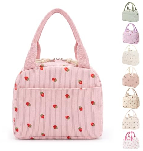 Lunch Bags Gifts For Women Girls Insulated Cooler Lunch Bag Ladies for Work | Packed Lunch Box Tote Bag Back To School Cute Preppy Stuff Small Cool Lunch Bags Gifts For Daughter Wife Adult Kids Her
