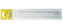 Lineal 40cm Kunststoff transp. im Etui