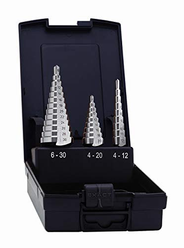 Exact Stufenbohrer Set, 4-12/4-20/6-30mm, HSS