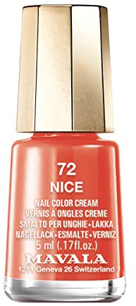 Mavala - Vernis à Ongles Mini Color - Application Précise et Aisée - Longue Tenue - Séchage Rapide - Brillance Durable - Formule Végane - Crème - 72 Nice