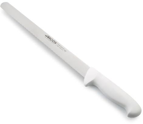 Arcos Séries 2900 - Couteau à Pâtisserie Couteau à Gâteau - Lame Acier Inoxydable Nitrum 300 mm - Manche Polypropylène Couleur Blanc