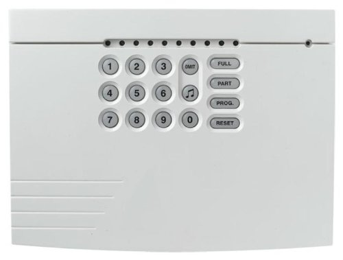 TEXECOM Veritas 8 Compact Alarm Panel - White, Wired, Battery Powered, Motion Only, Professional Hard-Wired, Touch Control, Includes Motion Sensor