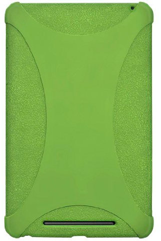 Amzer Silicone Skin Jelly Case Cover for Asus/Google Nexus 7 Tablet - Green