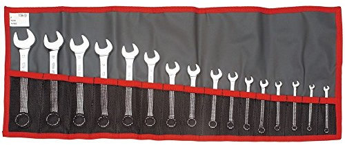 FACOM Gabel-Ringschlüssel, kurz, in Tasche, 16-teilig, 1 Stück, 39.JE16T