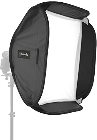 Manfrotto McNally Ezybox - Ventana de luz (54 x 54 cm), Blanco y Negro