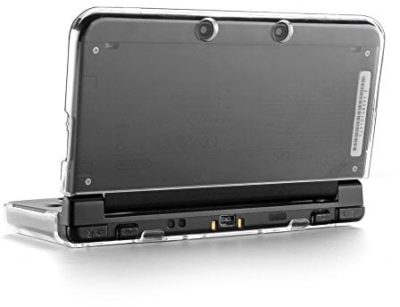 TNP Funda de Cristal Transparente Protector de Nuevo 3DS XL LL Versión 2015 Nuevo Diseño Sin Bisagras Material Plástico Liviano y Duradero Arañazos-Resistente Instalación Fácil