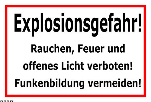 Melis-Folienwerkstatt Aufkleber – Explosions-Gefahr - 15x10cm – 20 VAR S00060-055-B